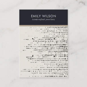 RETRO BLACK WHITE DOTS 2 STUD EARRING DISPLAY CARD