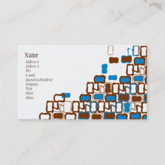 Retro Blob Business Card