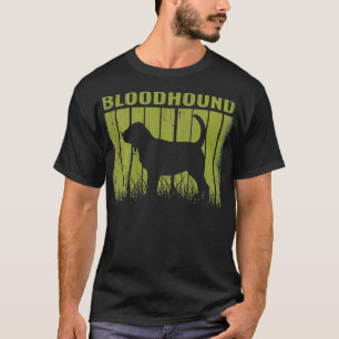Retro Bloodhound Dog Vintage Gift  T-Shirt