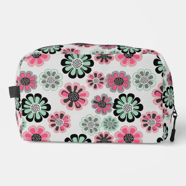 Retro Bloom Cosmetic Dopp Kit (Front)