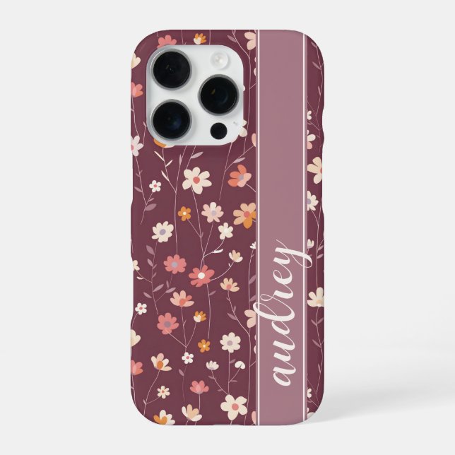 Retro Blooms  iPhone Case (Back)