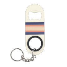 Retro Blue and Peach "Surfboard" Striped 