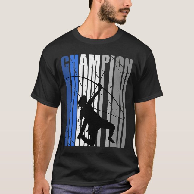 Retro Blue Archery Champion Birthday Archer Retro  T-Shirt (Front)