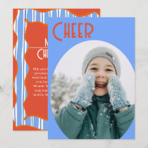Retro Blue Christmas Cheer 