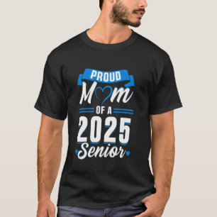 Retro Blue Class of 2025 Senior Graduation Funny S T-Shirt