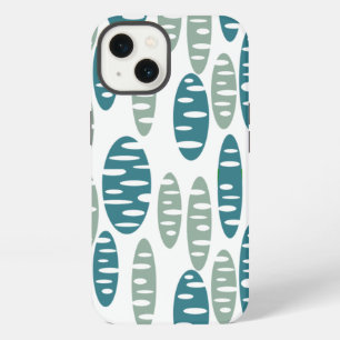 Retro Blue Holey Ovals  iPhone 13 Case