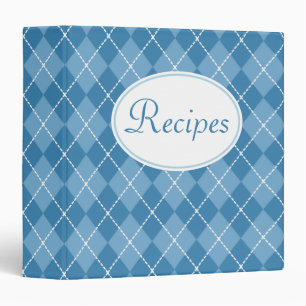 Retro Blue Kitchen Recette Organisateur Classeur C