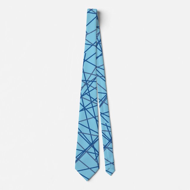 Retro Blue Necktie! Tie (Front)