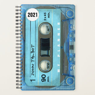 Retro Blue T4 Audiotape Musique devis personnalis