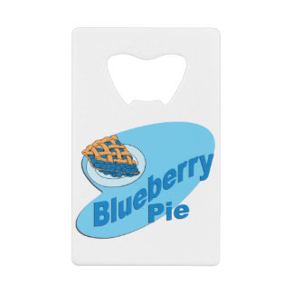 retro blueberry pie credit card bottle opener
