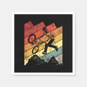 Retro BMX Bike Freestyle BMX Rider Gift Idea Napkin