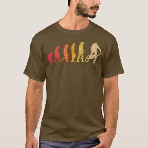 Retro BMX Evolution Vintage Cyclist Development T-Shirt