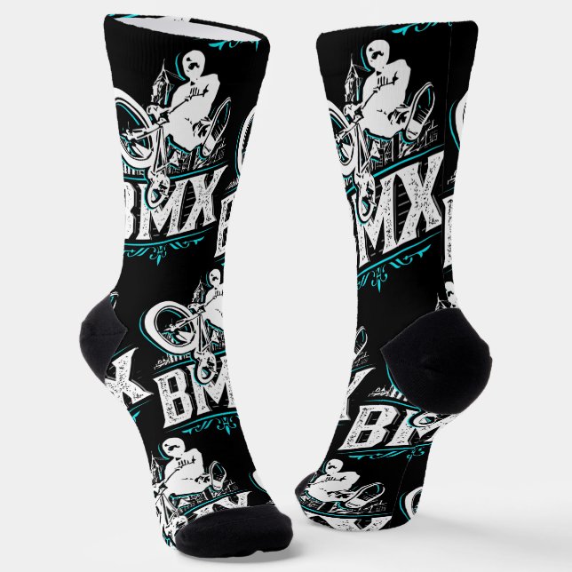 Retro Bmx Socks - Old School Bmx Socks (Angled)