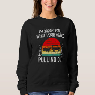 Retro Boating Men  Boat Captain Hate Pulling Out   Sweatshirt