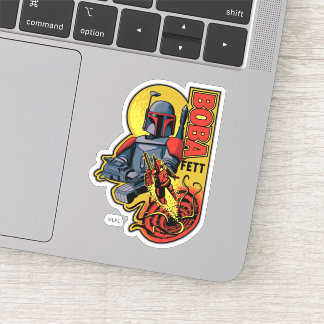 Retro Boba Fett Sarlacc Graphic Badge