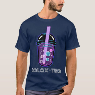 Retro Boba Tea Galaxy Space Lover Magical Bubble A T-Shirt