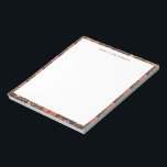 Retro Boho 70s Floral Groovy Baby Shower Custom Notepad<br><div class="desc">Retro Boho 70s Floral Groovy Baby Shower Custom Personalized Name Notepad</div>