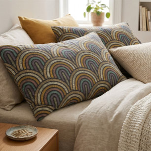 Retro Boho Arc Art Deco Pillow Case
