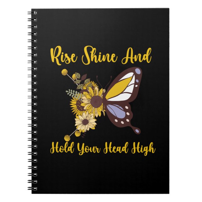 retro boho baby design notebook (Front)