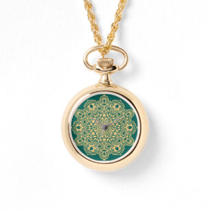 Retro Boho Chic Bohemian Hippie Rosette Mandala Watch