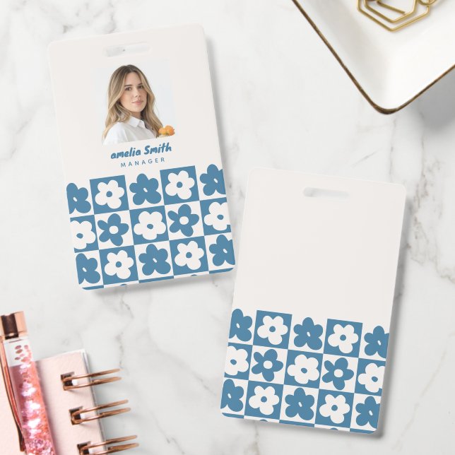 retro boho cute rustic  badge (Office)