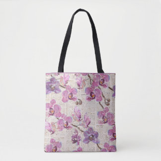 Retro Boho Floral Garden Large Desk Mat Tote Bag
