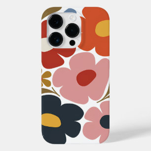 Retro Boho Flower Colorful Mid-Century Modern Case-Mate iPhone 14 Pro Case
