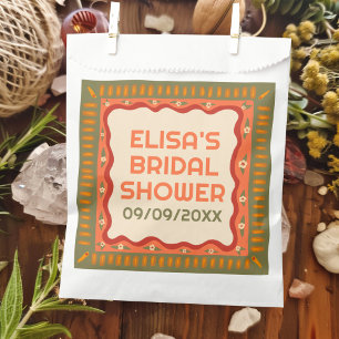 Retro Boho Fun Handmade CUSTOM Bridal Shower  Favour Bag