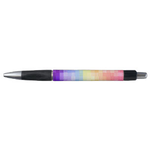 Retro Boho Funky Quirky Xenogender Plaid Pride Pen
