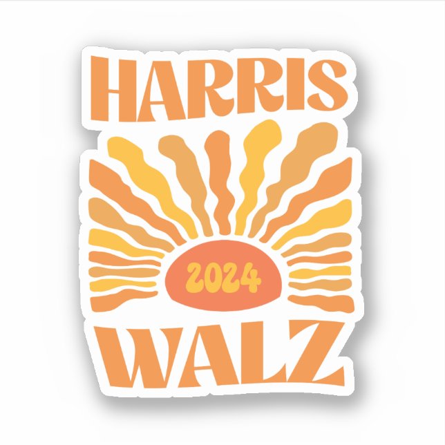 Retro Boho Harris Walz 2024 (Front)