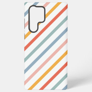 Retro Boho Multi Color Lines Samsung Galaxy Case