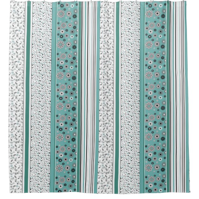 Retro BOHO Stripes Teal (Front)