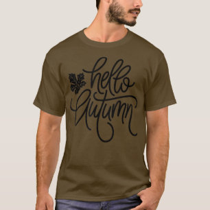 Retro Boho Style Hello Autumn Hello Fall T-Shirt