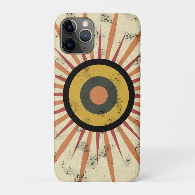 Retro Boho Sunburst Design Case-Mate iPhone Case (Back)