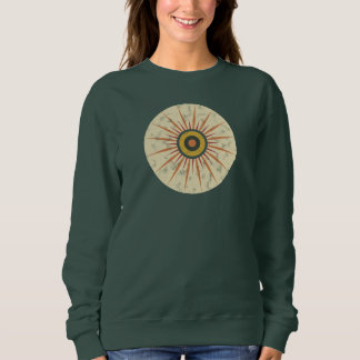 Retro Boho Sunburst Design Sweatshirt