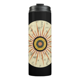Retro Boho Sunburst Design Thermal Tumbler