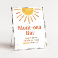Retro Boho Sunshine Baby Shower Mom Osa Bar