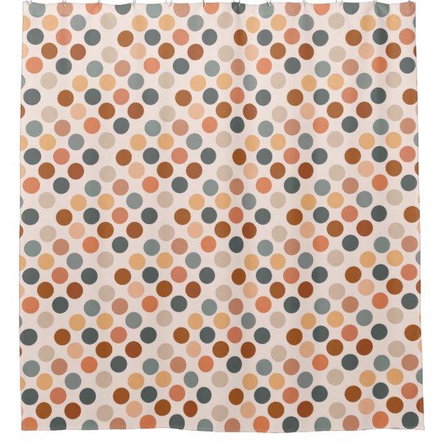 Retro Boho Watercolor Dots Neutral (Front)