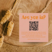 Retro Bold Groovy Wedding RSVP 