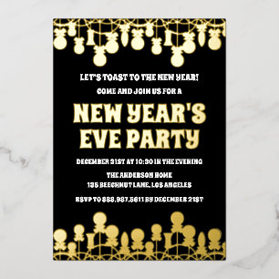 Retro Bold New Year's Eve Party 