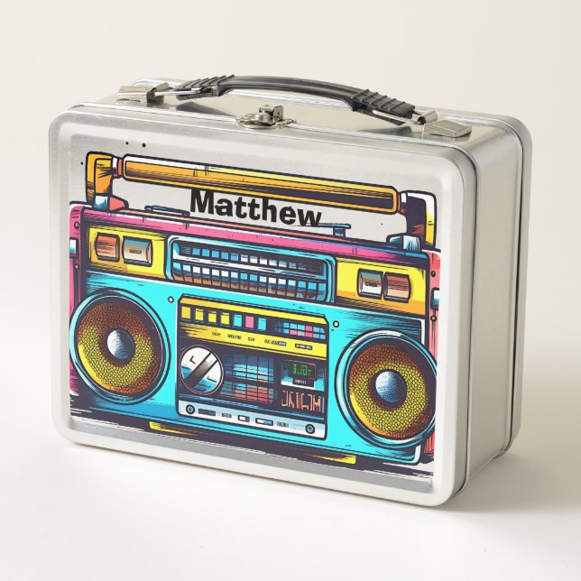 Retro Boom Box Personalized (Front)