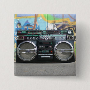 Retro Boom Box Radio Button