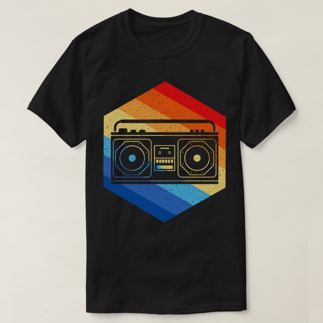Retro BoomBox T-Shirt (Design Front)