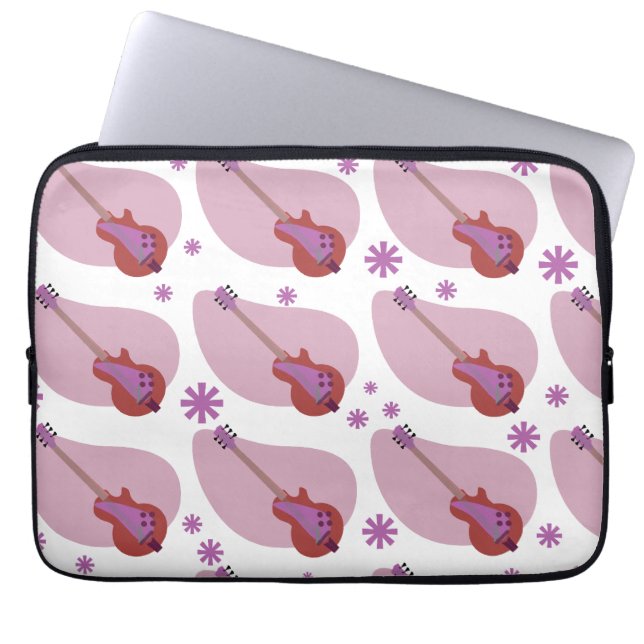 Retro Boomerang Pattern Laptop Sleeve (Front)