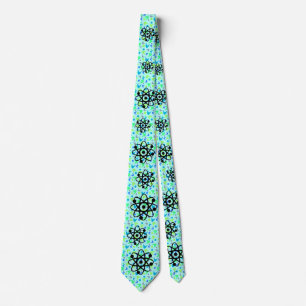 Retro Boomerang Physics Tie