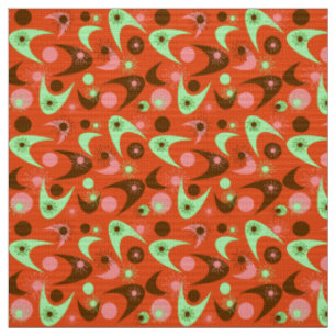 Retro Boomerangs Fabric