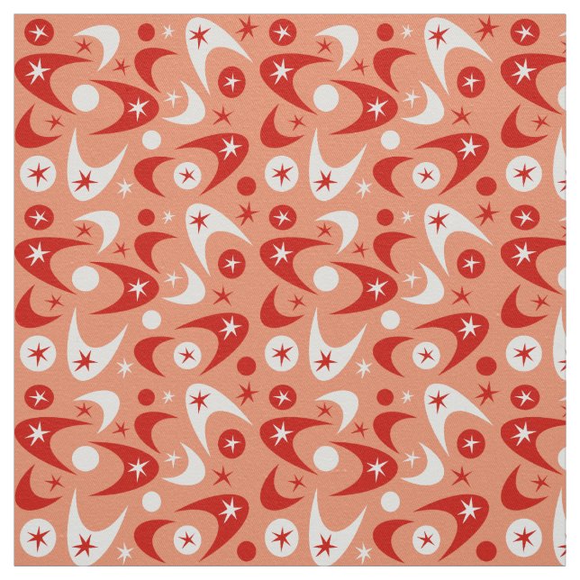 Retro Boomerangs Fabric (Swatch)