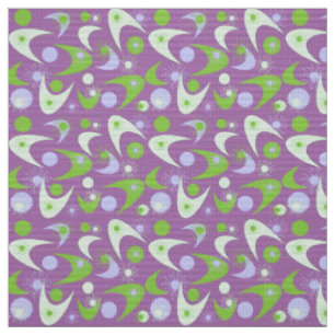Retro Boomerangs Fabric