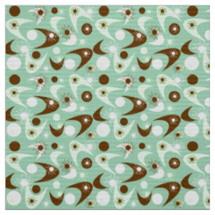 Retro Boomerangs Fabric