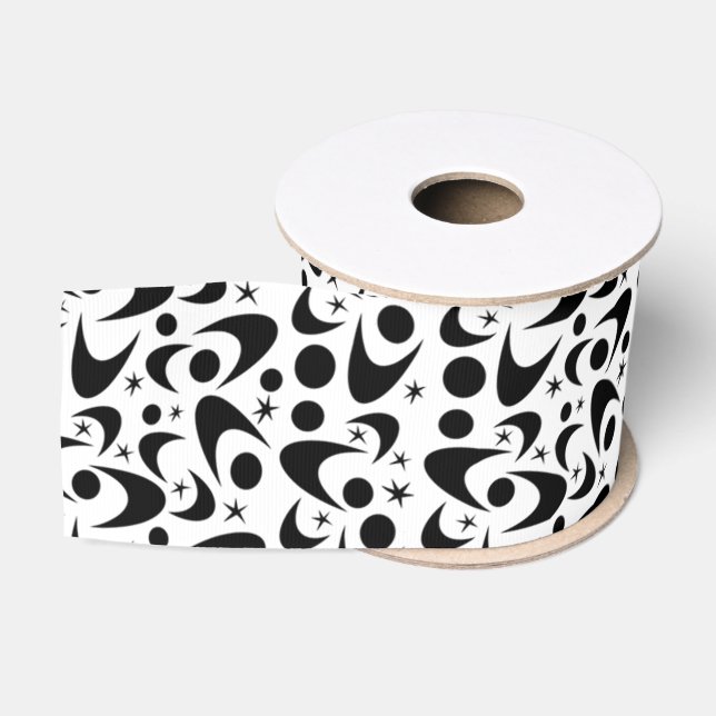 Retro Boomerangs Grosgrain Ribbon (Spool)